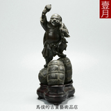 七福神大黑天铜塑像日本回流二手铜器古玩杂项古董摆件包老包真
