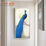 新中式玄关装饰画过道走廊挂画现代竖版单幅简约客厅卧室墙画壁画