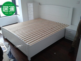 上海全实木家具松木床单双人床1.5米气压箱体储物床1.2儿童床定做