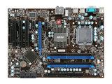 正品！微星P43-C51 P43全固态大板 775针独显黑色主板DDR3*4 包好