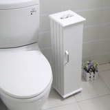 白色卫生间储物柜浴室收纳置物柜简约马桶边柜隔板高度可调节特价