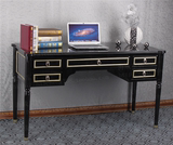 现货新古典书桌书台后现代黑色电脑桌简约欧式玄关桌玄关台香槟色