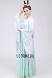 2015汉服女装日常传统女子汉服齐胸襦裙纯色天丝棉襦裙现货