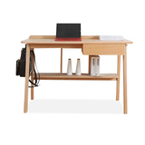 橡木时代北欧简约现代小户型宜家书桌办公桌写字桌组合实木电脑桌