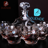 捷克进口DUENDE高档水晶威士忌杯红酒杯洋酒杯创意酒具7件套装
