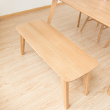 实木日式小户型白橡木长凳北欧简约实木长凳餐厅餐桌长凳换鞋凳