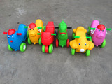 幼儿园带音乐滑滑车咪咪狗玩具车可坐滑行车塑料摇摇马儿童动物车