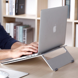 铝合金苹果笔记本电脑支架子护颈椎macbook air桌面散热器底座pro