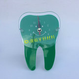 牙科材料 牙齿型可爱小座钟 办公桌摆件 小钟表