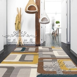 简约北欧式中式样板间地毯客厅茶几沙发卧室床边手工腈纶地毯定制