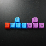 机械键盘淡彩空格键 彩色9键个性键帽 魔力鸭凯酷达尔优专用空格