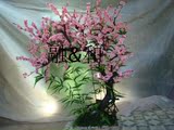 仿真梅花树客厅大型桃花枝挂壁装饰落地花艺术盆栽绿植物梨花假树