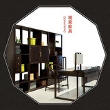 新中式书桌 现代中式书桌椅组合 别墅样板房书房办公桌复古写字台