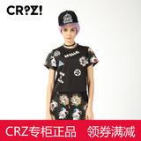 crz短袖t恤2015夏专柜正品代购新品潮牌女装修身套头衫CDI2VG0221