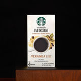 4盒包邮 10月美国星巴克Starbucks VIA速溶咖啡闲庭露台整盒12支