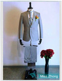 手工量身定做订制男西服西装套装韩版修身新郎结婚礼服上海实体店