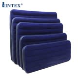 原装正品INTEX植绒加厚充气床 单人双人特价户外充气床垫气垫床垫