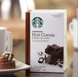 现货包邮 美版星巴克Starbucks双倍黑巧克力热可可粉盒装
