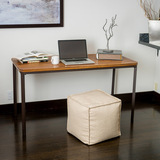 Loft工业风格办公桌 1.4米个性实木书桌 书房仿古铁艺电脑桌