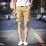美特斯邦威夏季男士大码休闲五分裤青少年韩版修身短裤男中裤男装