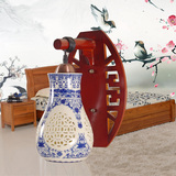 中国风中式清明古典led青花瓷陶瓷壁灯卧室书房客厅壁灯