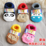 韩国进口儿童袜子秋冬加厚儿童袜套婴儿袜子防滑地板袜宝宝毛巾袜