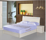 成都租房 自住家具 实木颗粒板 1.2 1.5 1.8米双人板式床高箱床