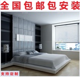 简约现代 韩式 榻榻米 板式 烤漆床1.8米床板式双人床家具床定做