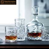 德国Nachtmann进口 水晶威士忌杯酒具三套装 烈酒杯酒樽 雕刻系列