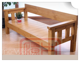 特价新中式复古纯实木沙发 客厅双人三人布艺木质客厅转角沙发椅