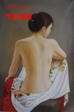 手绘现代裸背美女人体艺术画欧式裸体油画酒吧背景墙挂画装饰画