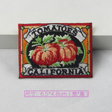TOMATOES加利福尼亚番茄徽章 美单出口精品布贴 diy补洞装饰刺绣