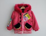 15童装冬季新款日本外贸原单女童女婴宝宝夹绒精致加厚棉衣外套
