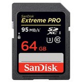 SanDisk闪迪64g Extreme Pro class10 sd存储卡相机卡95M/S