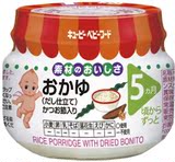 日本进口丘比婴儿辅食 鲣鱼海带粥/米糊 70g M56