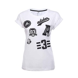 阿迪达斯ADIDAS专柜正品2016年新款女子圆领短袖T恤AY3595 AY3596