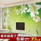 墙纸壁画 电视背景墙布 壁纸无缝3d立体树卧室大型 客厅田园绿色