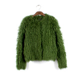 LL冬季新款女装外套纯色单排扣长袖百搭韩版气质羊毛皮草Y21590