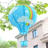 幼儿园装饰吊饰 节日学校室内装饰灯笼 新年卡通彩虹热气球挂饰