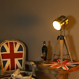 欧式复古实木探照台灯简约创意LED护眼台灯床头茶几书桌台灯宜家