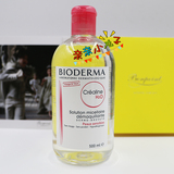 法国代购 Bioderma/贝德玛 舒妍卸妆水500ml 粉水 温和卸淡妆
