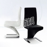 现代时尚美人鱼形餐椅 不锈钢椅子  鳄鱼皮餐椅  家用椅子