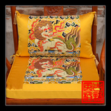 中式古沙发坐垫抱枕腰枕红木椅垫海绵麒麟棕垫座椅垫定做靠垫套装