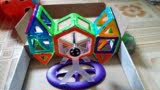得智磁力片儿童益智玩具智力百变提拉建构70片健构磁性积木散件