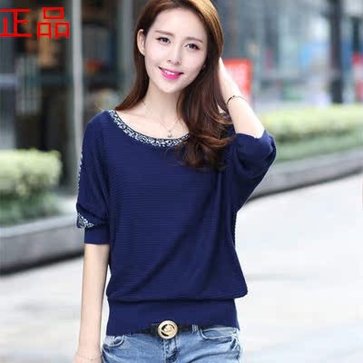 莎欧2014秋新款韩版镂空薄毛衣外套 花边套头