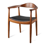 现代简约美式乡村总统椅欧式实木 肯尼迪椅子 餐椅洽谈椅扶手椅