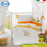 意大利Pali进口婴儿床欧式白色环保清漆个性婴儿床榉木实木多功能