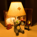 创意仰望三不动物小猫台灯家居儿童房装饰床头灯卧室摆件礼品包邮