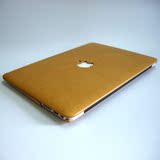 mac苹果笔记本电脑保护壳macbook air11.6Pro13.3 15寸皮纹保护套