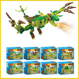 儿童玩具侏罗纪公园恐龙积木塑料拼插拼装积木益智小颗粒积木玩具